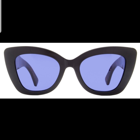 NWT Fendi Rectangular Sunglasses Black/Brown 52mm - Picture 2 of 5